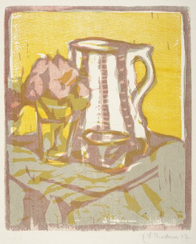 Natura morta con brocca e fiori, 1907 da Ernst Ludwig Kirchner